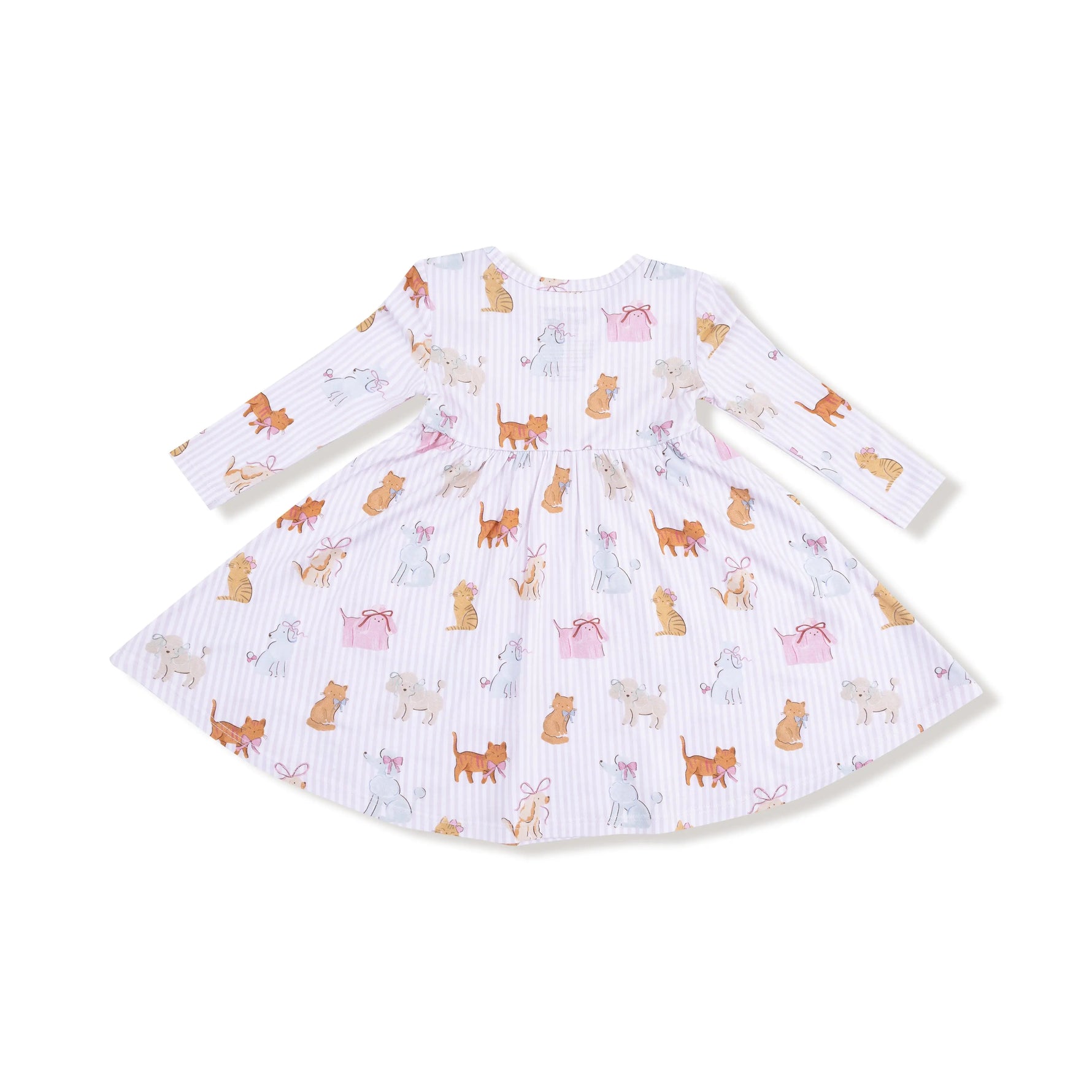 Angel Dear Twirly Long Sleeve Dress Soft Bamboo Viscose For Playdates - Apparel & Accessories > Clothing > Baby & Toddler Clothing > Baby & Toddler Dresses 544