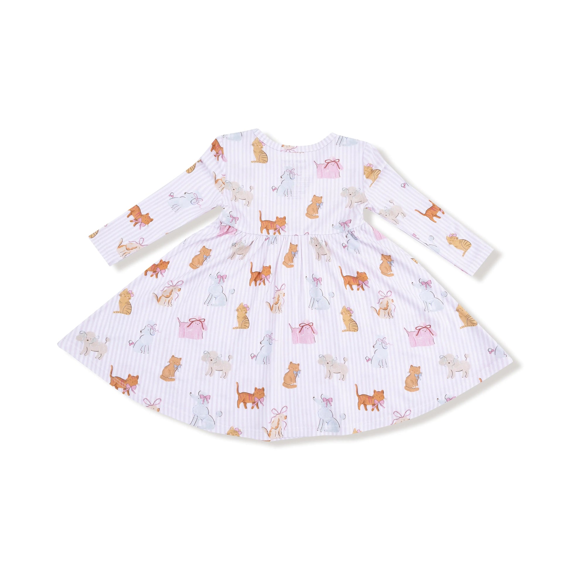 Twirly Long Sleeve Dress Soft Bamboo Viscose For Playdates Angel Dear Everetts Place: Online Boutique