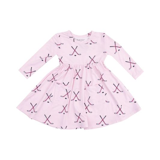 Twirly Long Sleeve Dress for Girls Playful Twirls and Smiles Angel Dear Everetts Place: Online Boutique