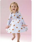 Angel Dear Twirly Long Sleeve Dress for Girls Soft Bamboo Viscose Cozy Playdate Outfit - Apparel & Accessories > Clothing > Baby & Toddler Clothing > Baby & Toddler Dresses 544