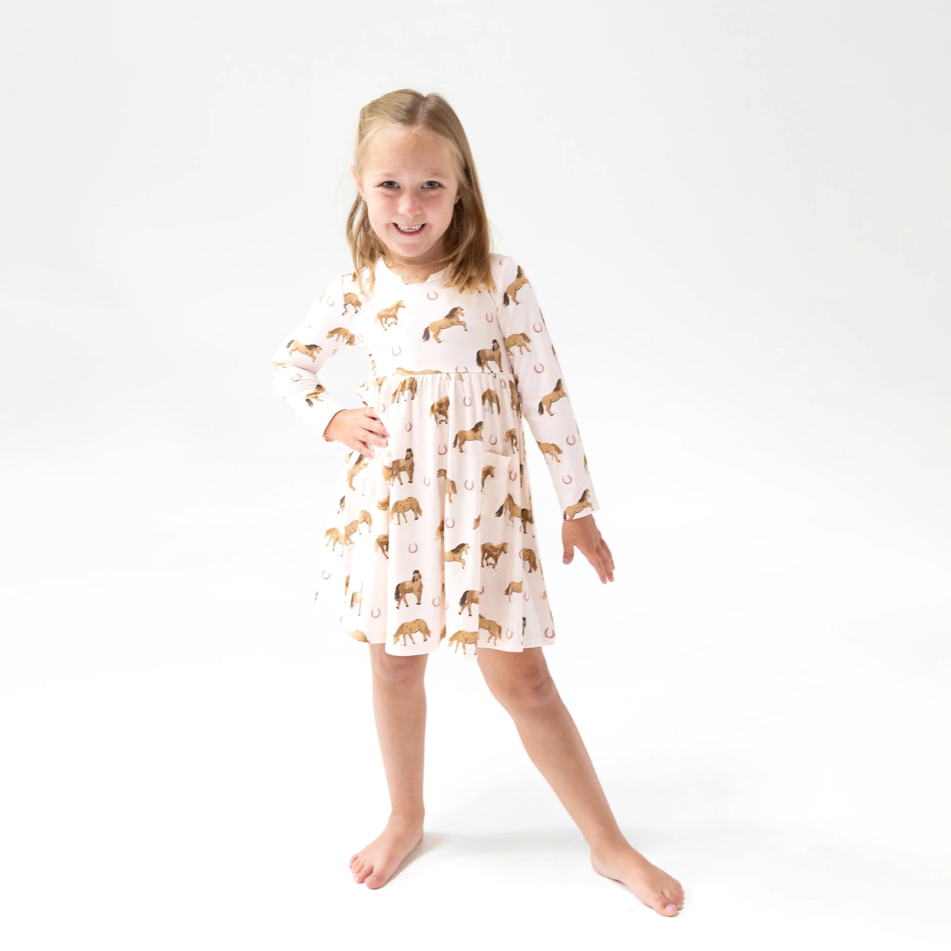 Twirly Soft Cozy Long Sleeve Dress For Girls By Angel Dear Angel Dear Everetts Place: Online Boutique