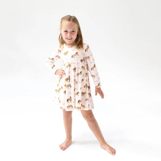 Twirly Soft Cozy Long Sleeve Dress For Girls By Angel Dear Angel Dear Everetts Place: Online Boutique
