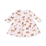 Angel Dear Twirly Soft Cozy Long Sleeve Dress For Girls By Angel Dear - Apparel & Accessories > Clothing > Baby & Toddler Clothing > Baby & Toddler Dresses 544