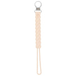 Three Little Tots Twist Tan Neutral All Silicone One Piece Pacifier Clip - 