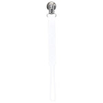 Three Little Tots Twist White All Silicone One Piece Pacifier Clip - 