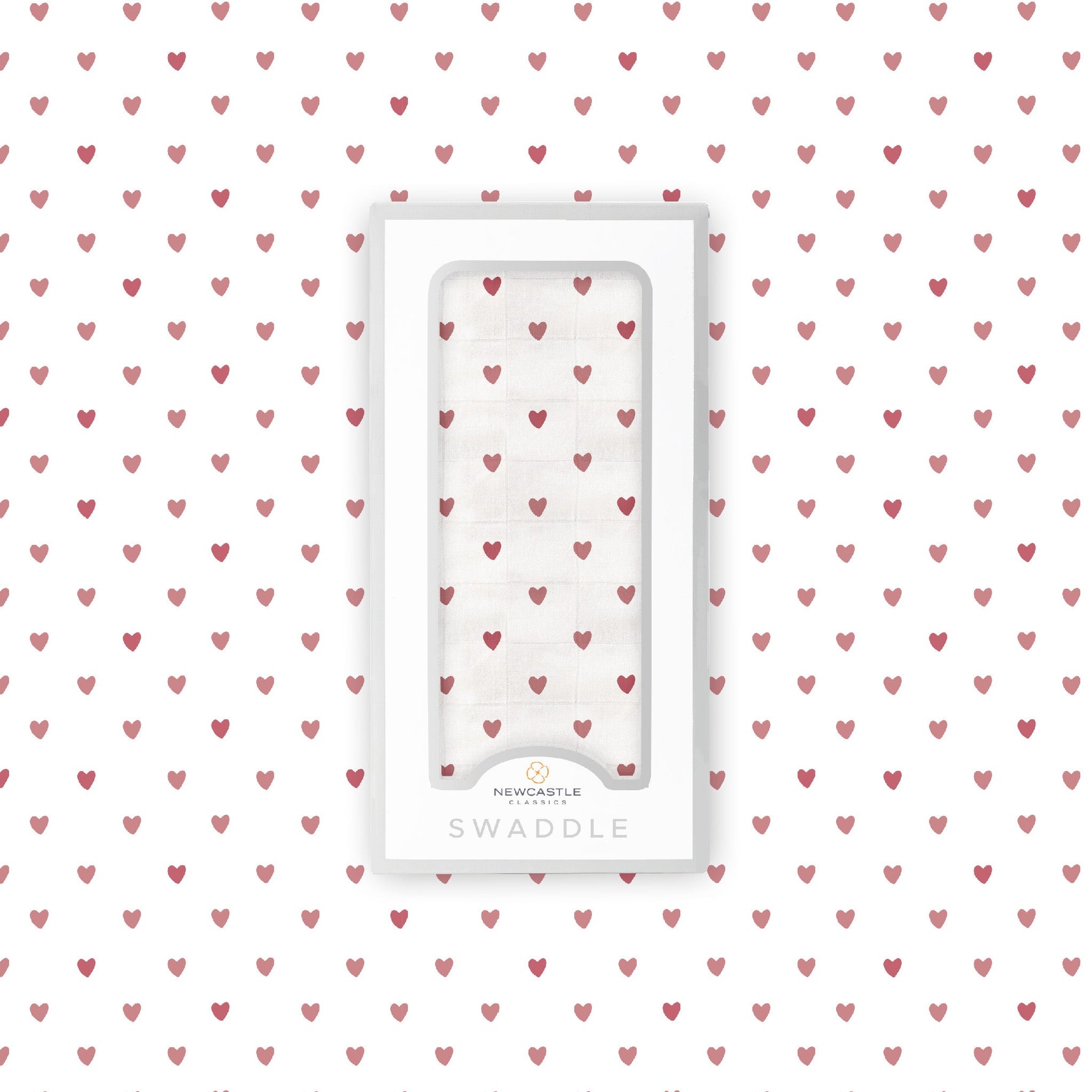 Two Hearts Bamboo Swaddle Newcastle Classics 