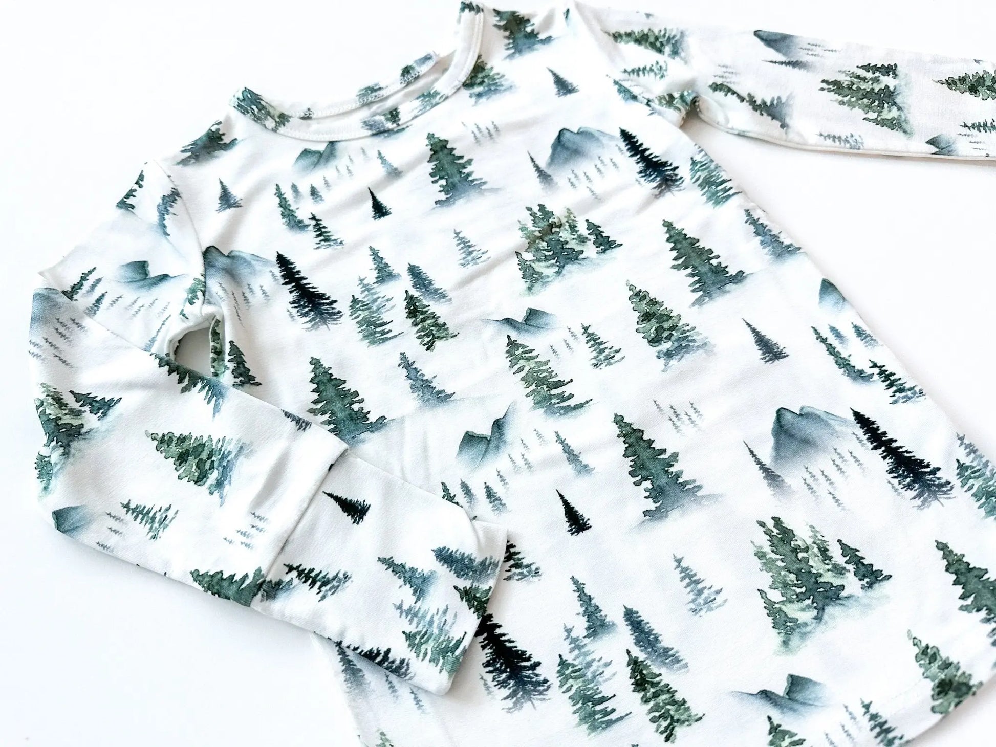 Two-Piece Pajama Set - Green Forest Harp Angel Boutique