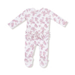 Angel Dear Two Way Ruffle Zipper Footie Bamboo Viscose Comfort - Apparel & Accessories > Clothing > Baby & Toddler Clothing > Baby & Toddler Sleepwear 128