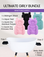 Elevated Ergonomic Baby Bathtub for Infants & Toddlers by Babu Bath