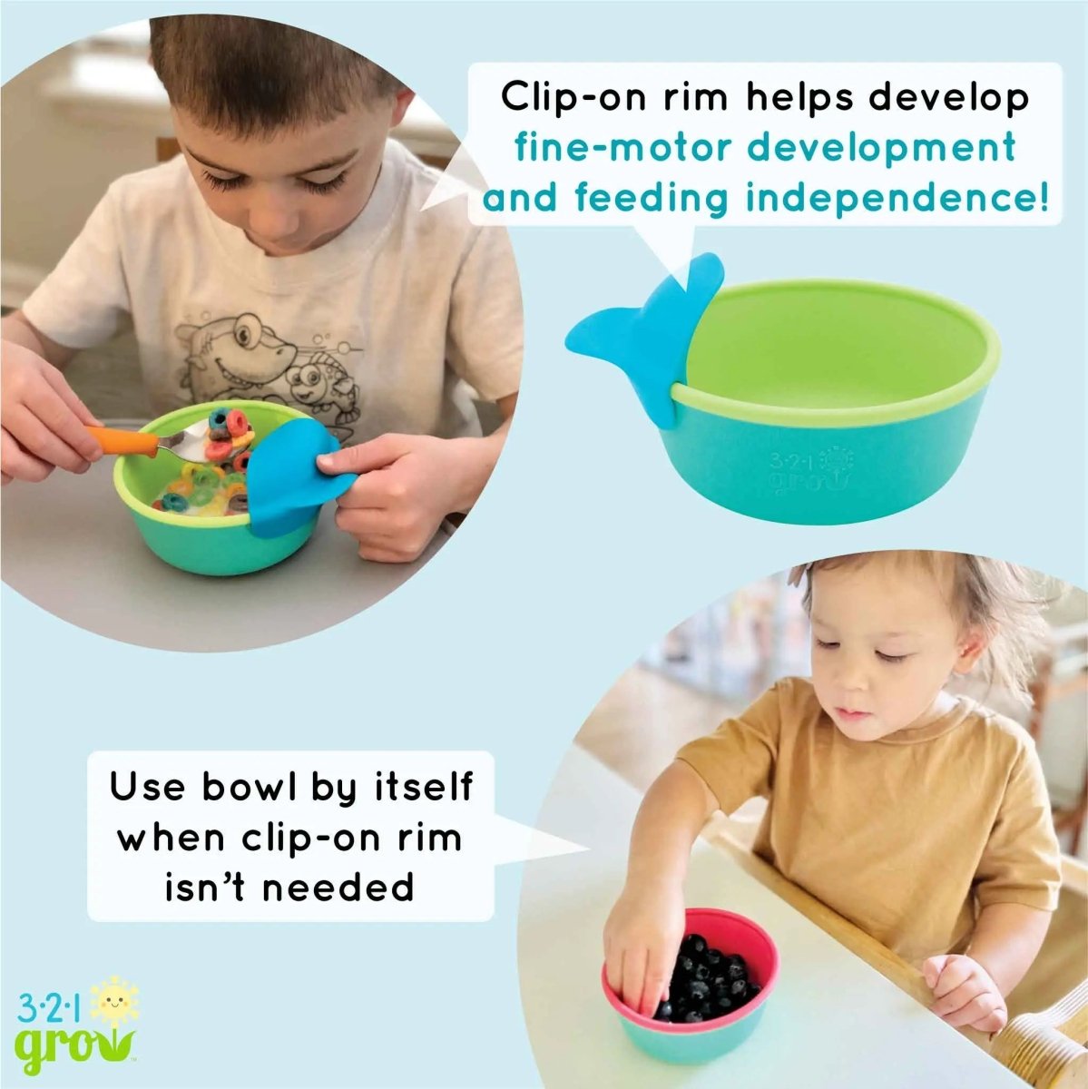 321 Grow Ultimate Mealtime Bundle for Toddlers 19 Piece Dining Set - Everetts Place Boutique - 