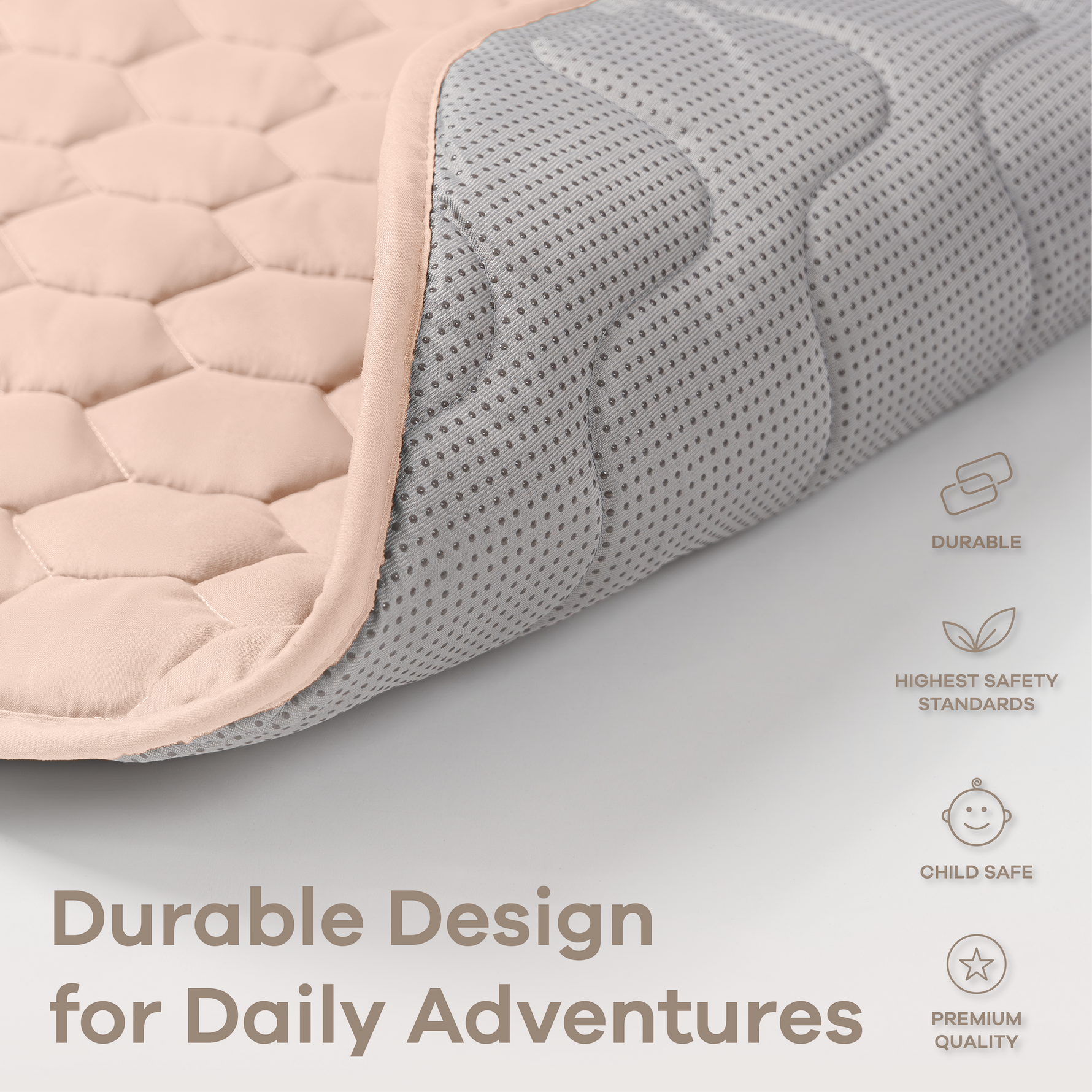 Ultra Soft Plush Blush Baby Play Mat With Non Slip Bottom Comfy Cubs Everetts Place: Online Boutique