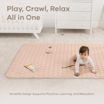 Ultra Soft Plush Blush Baby Play Mat With Non Slip Bottom Comfy Cubs Everetts Place: Online Boutique