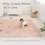 Ultra Soft Plush Blush Baby Play Mat With Non Slip Bottom Comfy Cubs Everetts Place: Online Boutique