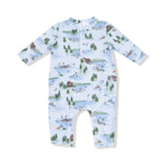 Angel Dear Uni Baby Romper Cozy Henley Neckline For Fall And Winter - Apparel & Accessories > Clothing > Baby & Toddler Clothing > Baby One-Pieces 106