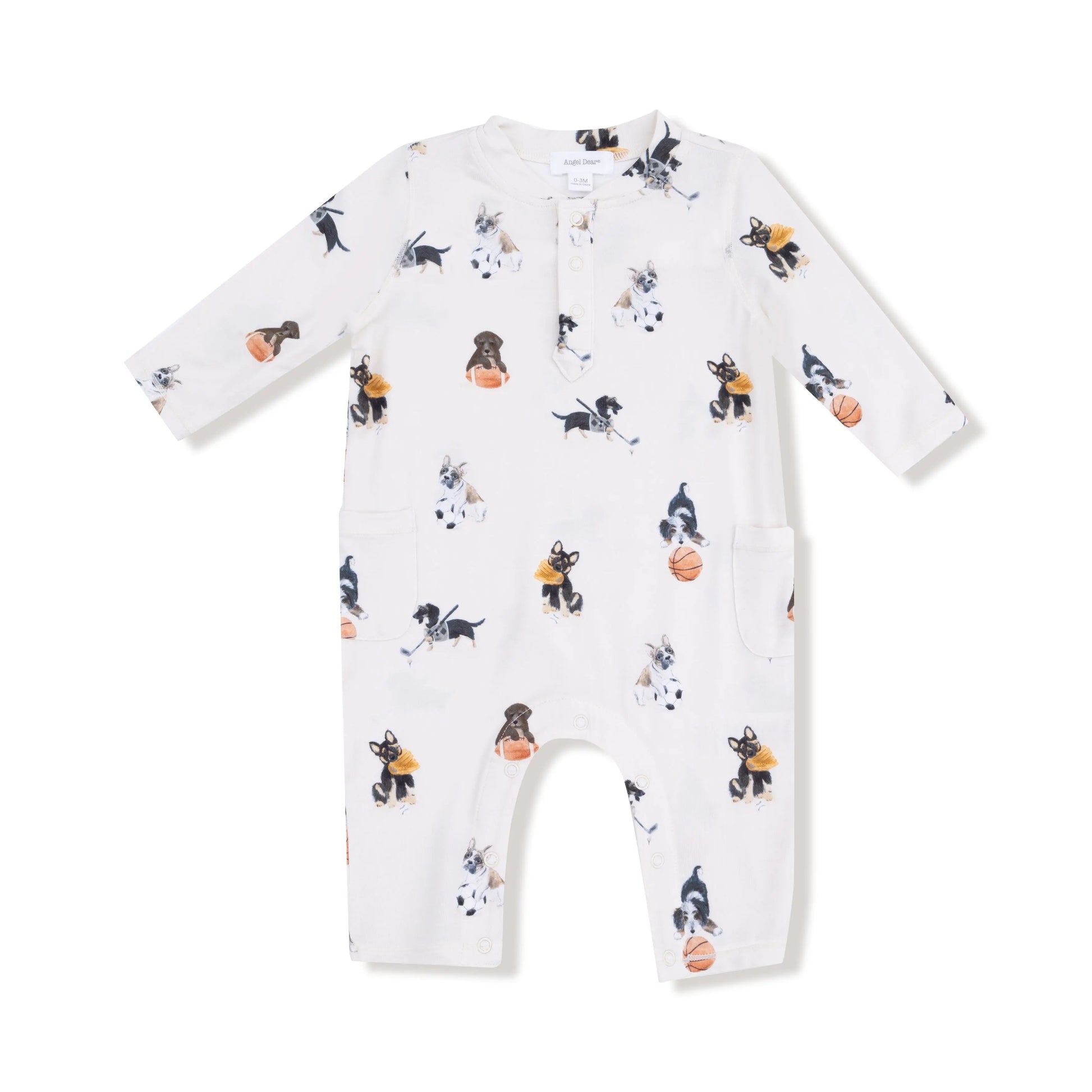Uni Romper Cozy Cutie with Henley Neckline for Fall and Winter Angel Dear Everetts Place: Online Boutique