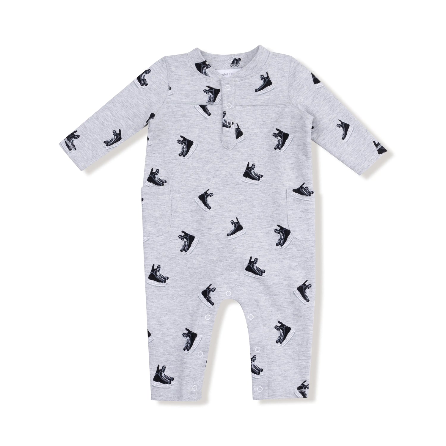 Angel Dear Uni Romper Cozy Henley Neckline Fall Winter Baby Outfit - Apparel & Accessories > Clothing > Baby & Toddler Clothing > Baby One-Pieces 106