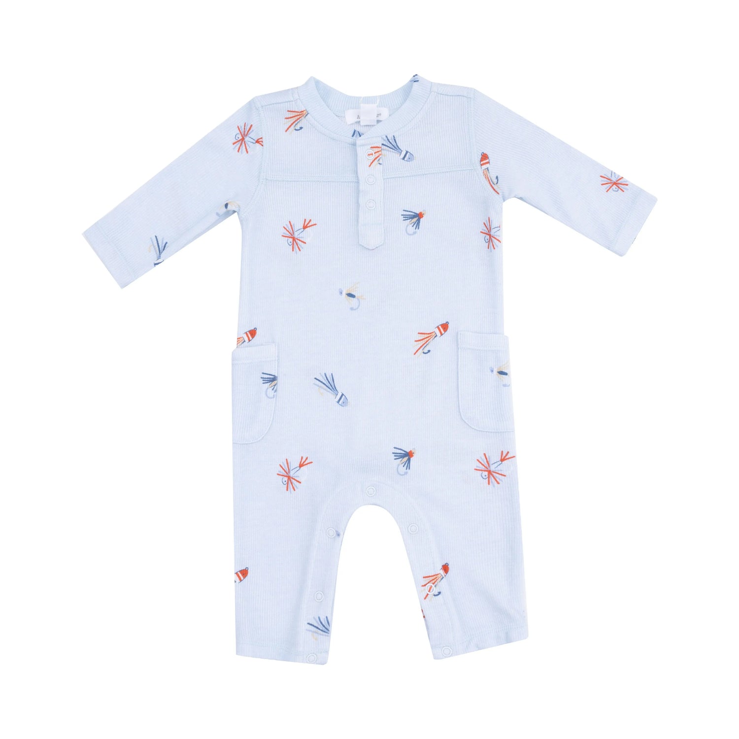 Angel Dear Uni Romper Cozy Henley Neckline for Fall and Winter - Apparel & Accessories > Clothing > Baby & Toddler Clothing > Baby One-Pieces 106