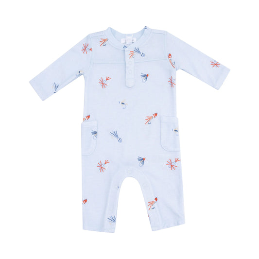 Uni Romper Cozy Henley Neckline for Fall and Winter Angel Dear Everetts Place: Online Boutique