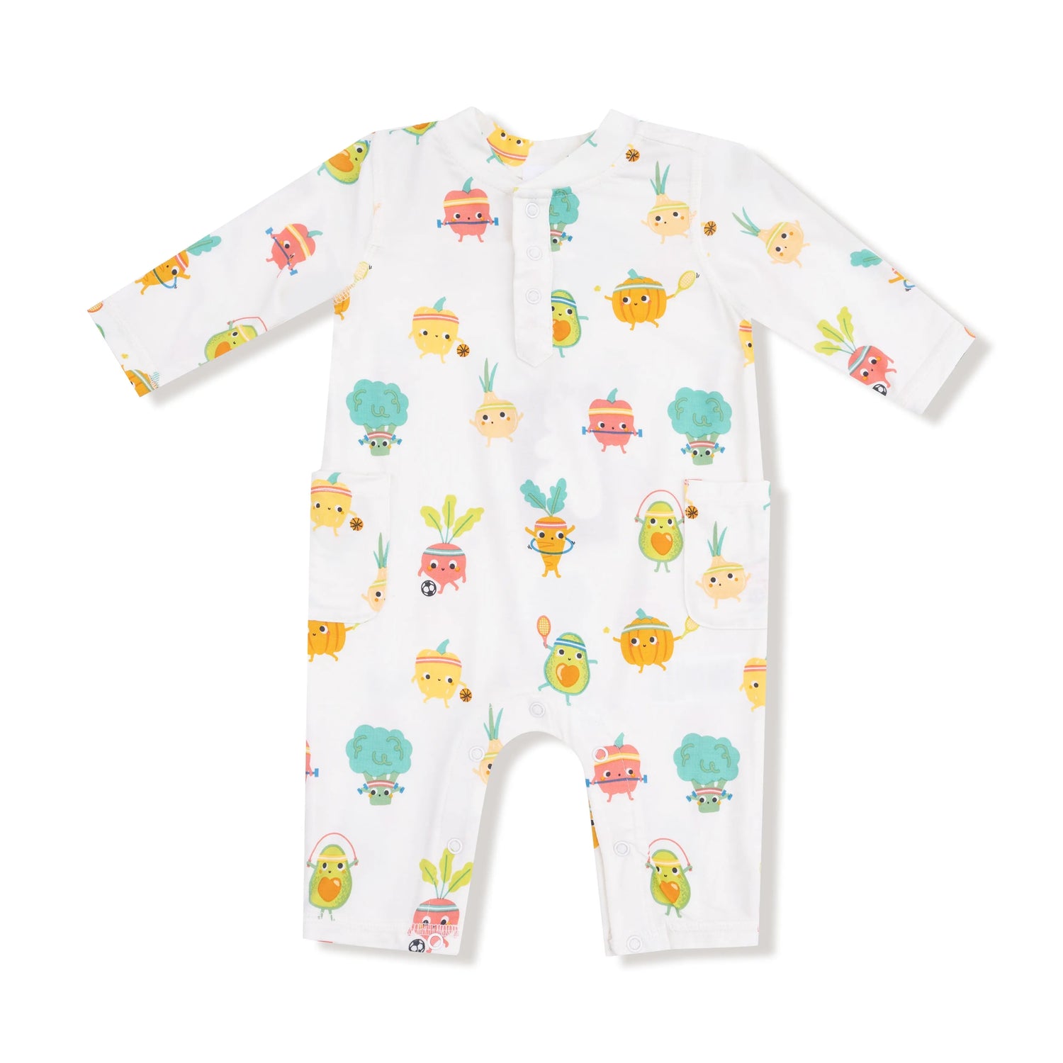 Angel Dear Uni Romper With Henley Neckline Fall Winter By Angel Dear - Apparel & Accessories > Clothing > Baby & Toddler Clothing > Baby One-Pieces 106