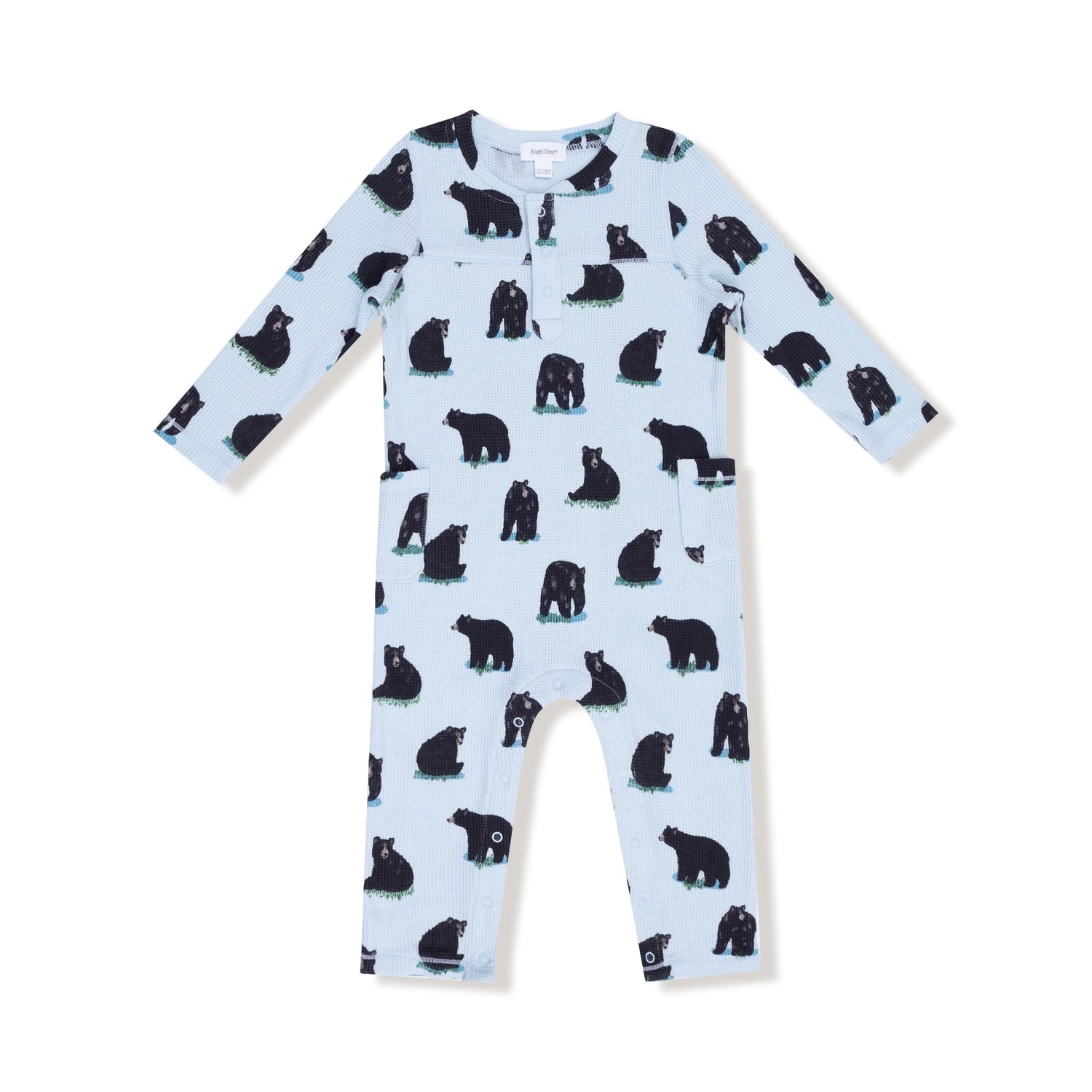 Angel Dear Uni Romper With Henley Neckline For Fall And Winter - Apparel & Accessories > Clothing > Baby & Toddler Clothing > Baby One-Pieces 106