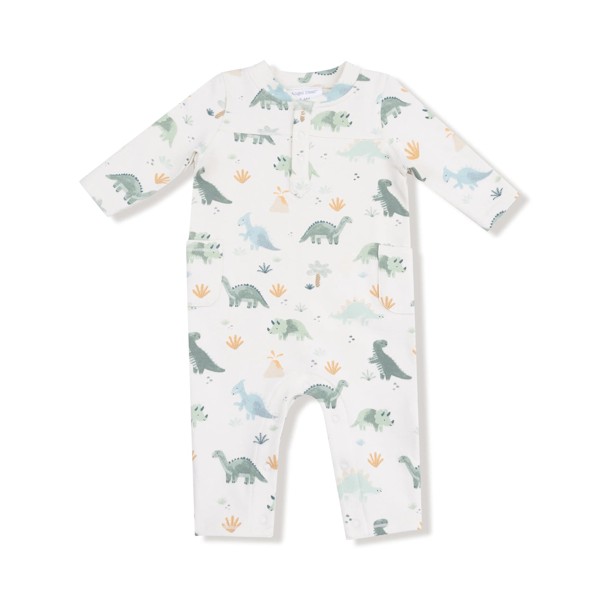 Uni Romper With Henley Neckline For Fall And Winter Angel Dear Everetts Place: Online Boutique