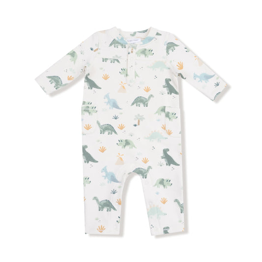 Uni Romper With Henley Neckline For Fall And Winter Angel Dear Everetts Place: Online Boutique