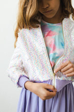 Unicorn Flip Sequin Jacket For Girls Sparkly Kids Coat - Everetts Place Boutique - Sequin Jacket