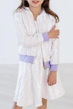 Unicorn Flip Sequin Jacket For Girls Sparkly Kids Coat - Everetts Place Boutique - Sequin Jacket