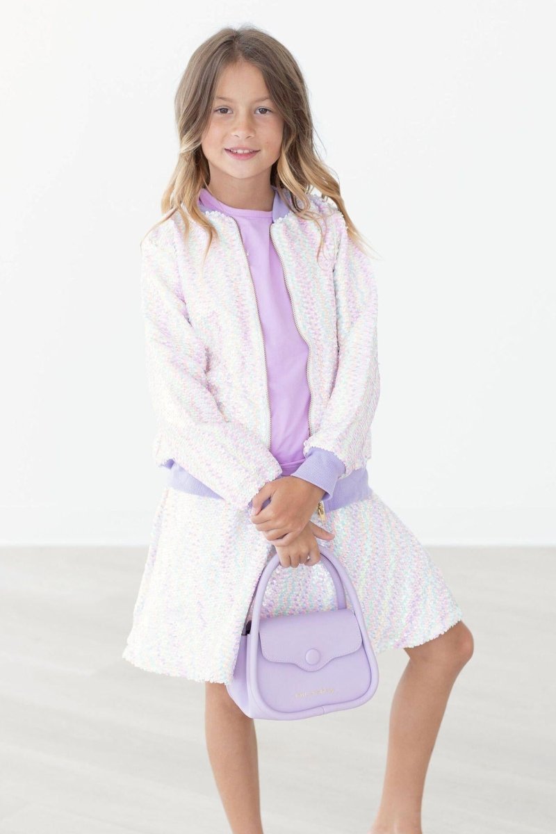 Unicorn Flip Sequin Twirl Skort With Attached Shorts - Everetts Place Boutique - Sequin Skort