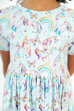Mila & Rose ® Unicorn Queen S/S Pocket Twirl Dress - 