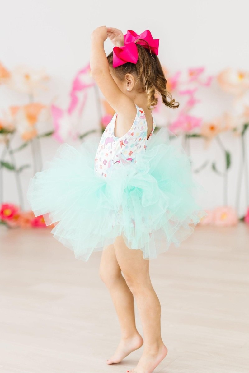 Unicorn Wish Tank Tutu Leotard For Girls Dancewear Deluxe - Everetts Place Boutique - Tutu Leotard Tank