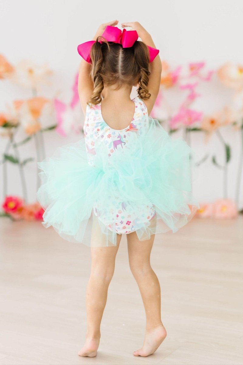 Unicorn Wish Tank Tutu Leotard For Girls Dancewear Deluxe - Everetts Place Boutique - Tutu Leotard Tank