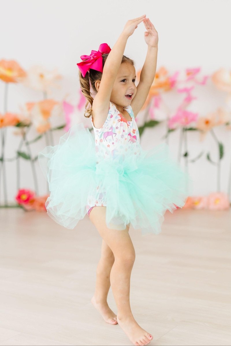Unicorn Wish Tank Tutu Leotard For Girls Dancewear Deluxe - Everetts Place Boutique - Tutu Leotard Tank