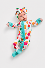 My First Ice Cream Cone Bamboo Onesie | Soft Baby Bodysuit by Rayn’s Tiny Stitches