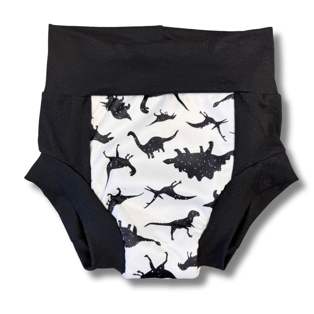 Smart Bottoms Rawr dinosaur organic cloth trainer.