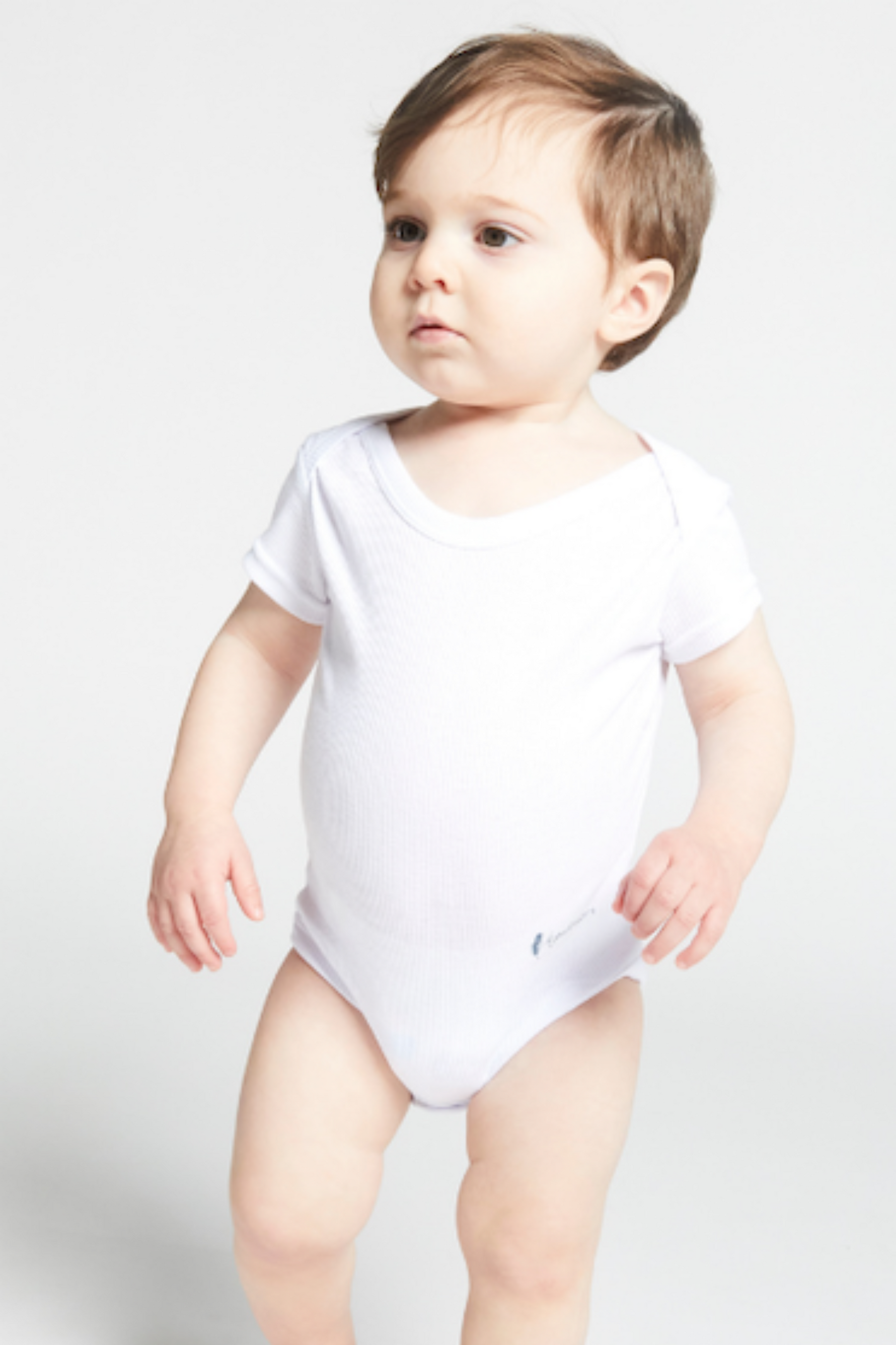 Feathers USA Baby Ribbed Onesie With Sleeves 2 Pack For Babies by Feathers USA at Everetts Place