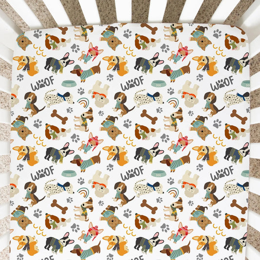 Fitted Crib Sheet - Snuggle Buddies Honey Lemonade