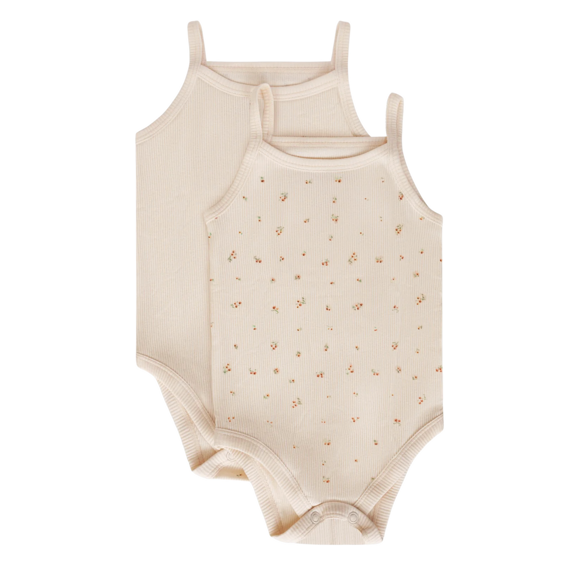 Feathers Super Soft Cotton Tank Top Baby Girl Undershirts – One-Piece Toddler Bodysuit (2 Pack) by Feathers USA at Everetts Place