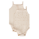 Feathers Super Soft Cotton Tank Top Baby Girl Undershirts – One-Piece Toddler Bodysuit (2 Pack) by Feathers USA at Everetts Place