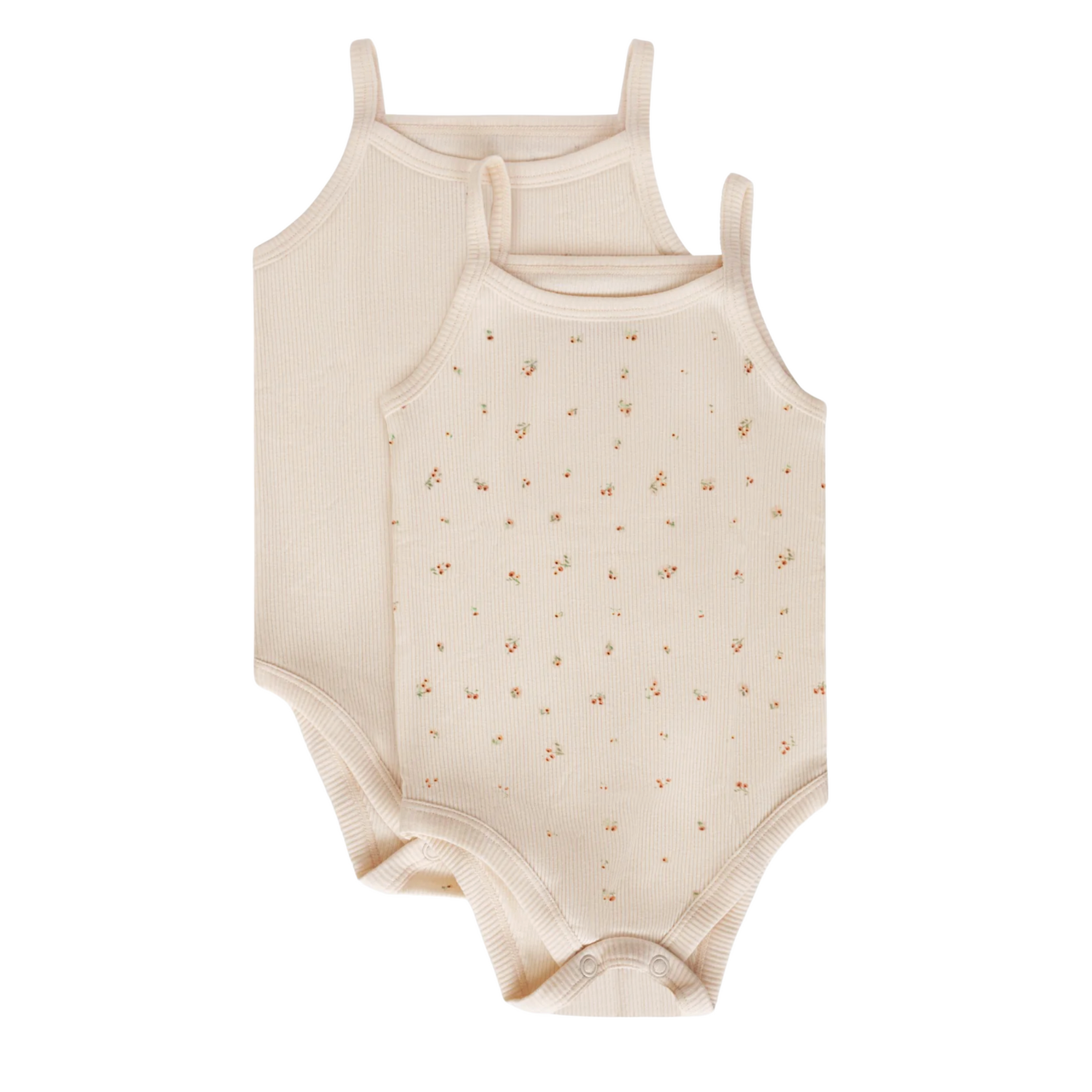 Feathers Super Soft Cotton Tank Top Baby Girl Undershirts – One-Piece Toddler Bodysuit (2 Pack) by Feathers USA at Everetts Place