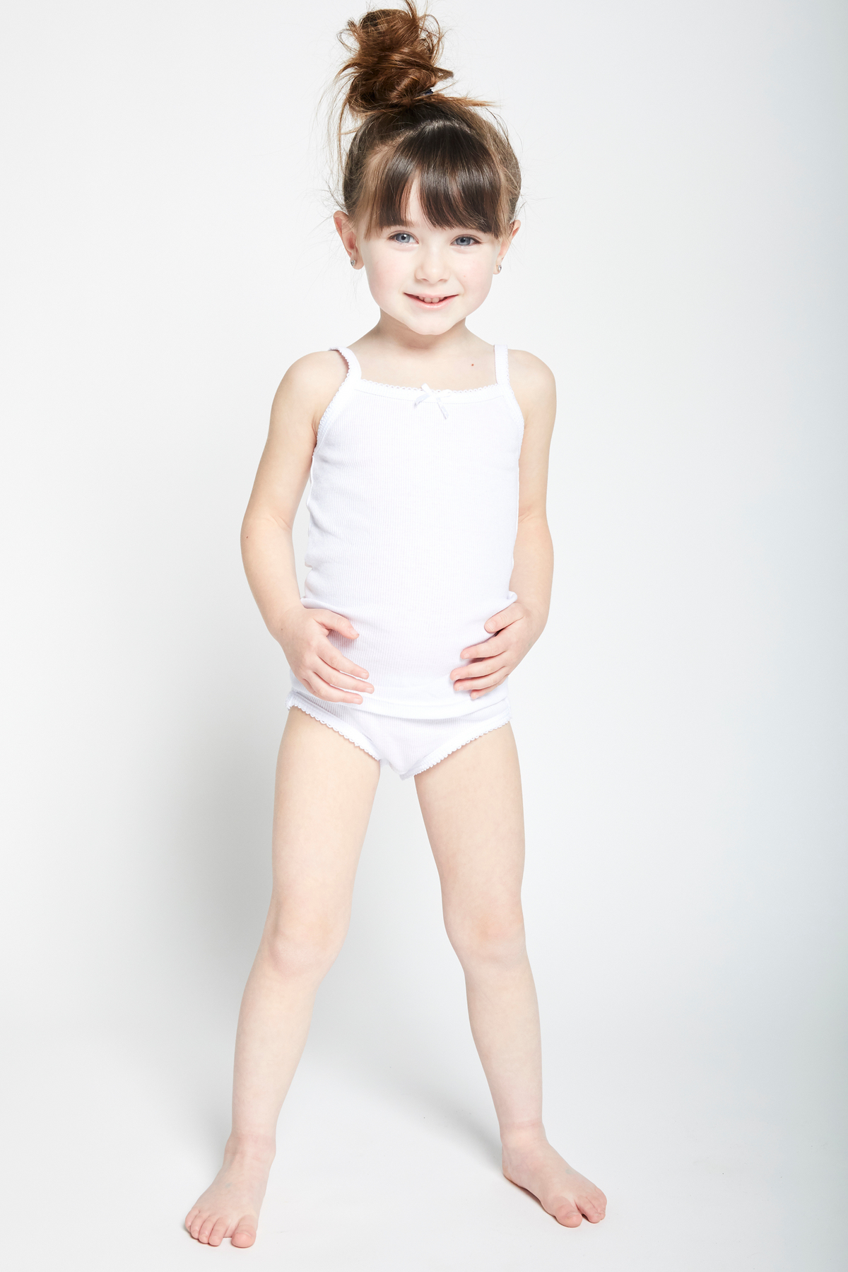 Feathers USA Briefs Tagless Snug Fit 100 Percent Cotton For Girls by Feathers USA at Everetts Place