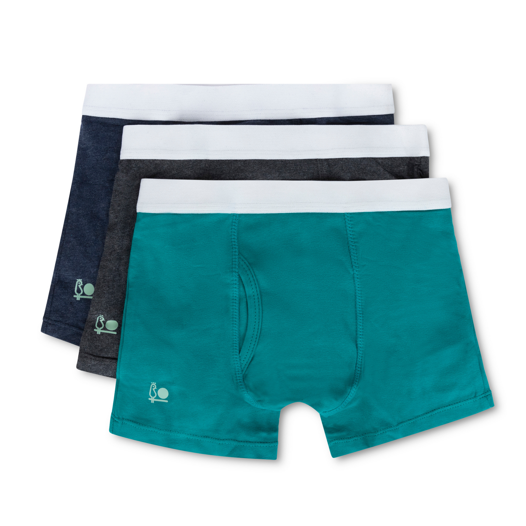 Feathers USA Tagless Cotton Stretch Boxer Briefs for Boys 3 Pack by Feathers USA at Everetts Place