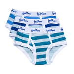 Feathers USA Tagless Snug Fit Multi Stripe Briefs For Boys 3 Pack by Feathers USA at Everetts Place