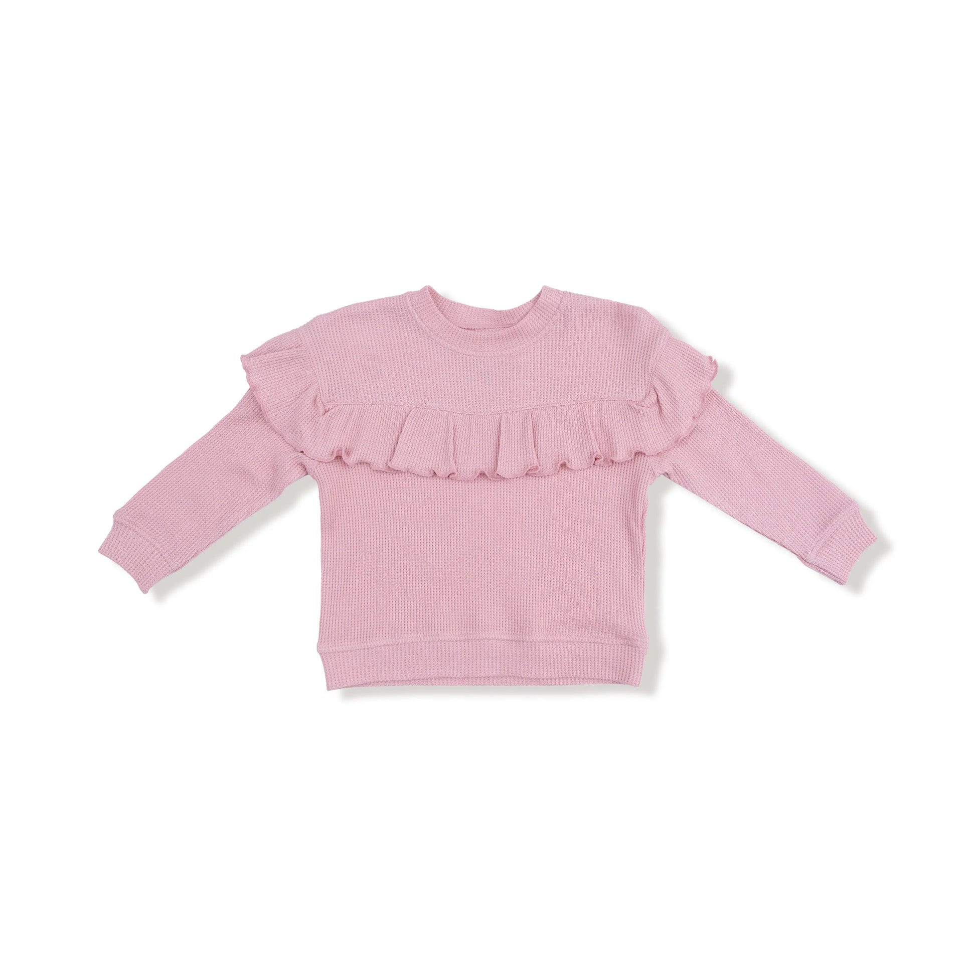 V Ruffle Waffle Top And Ribbed Legging Set For Kids Angel Dear Everetts Place: Online Boutique