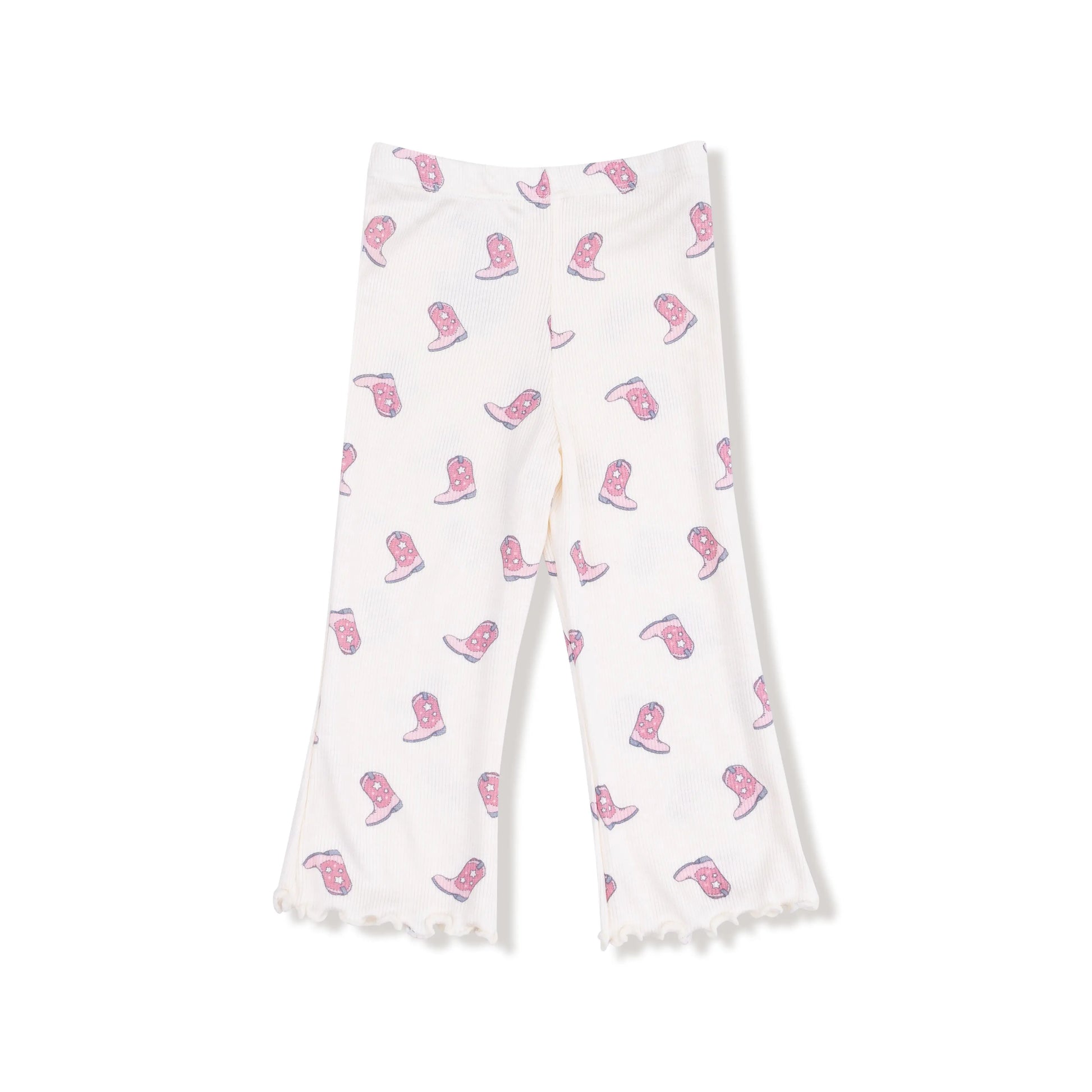 V Ruffle Waffle Top And Ribbed Legging Set For Kids Angel Dear Everetts Place: Online Boutique