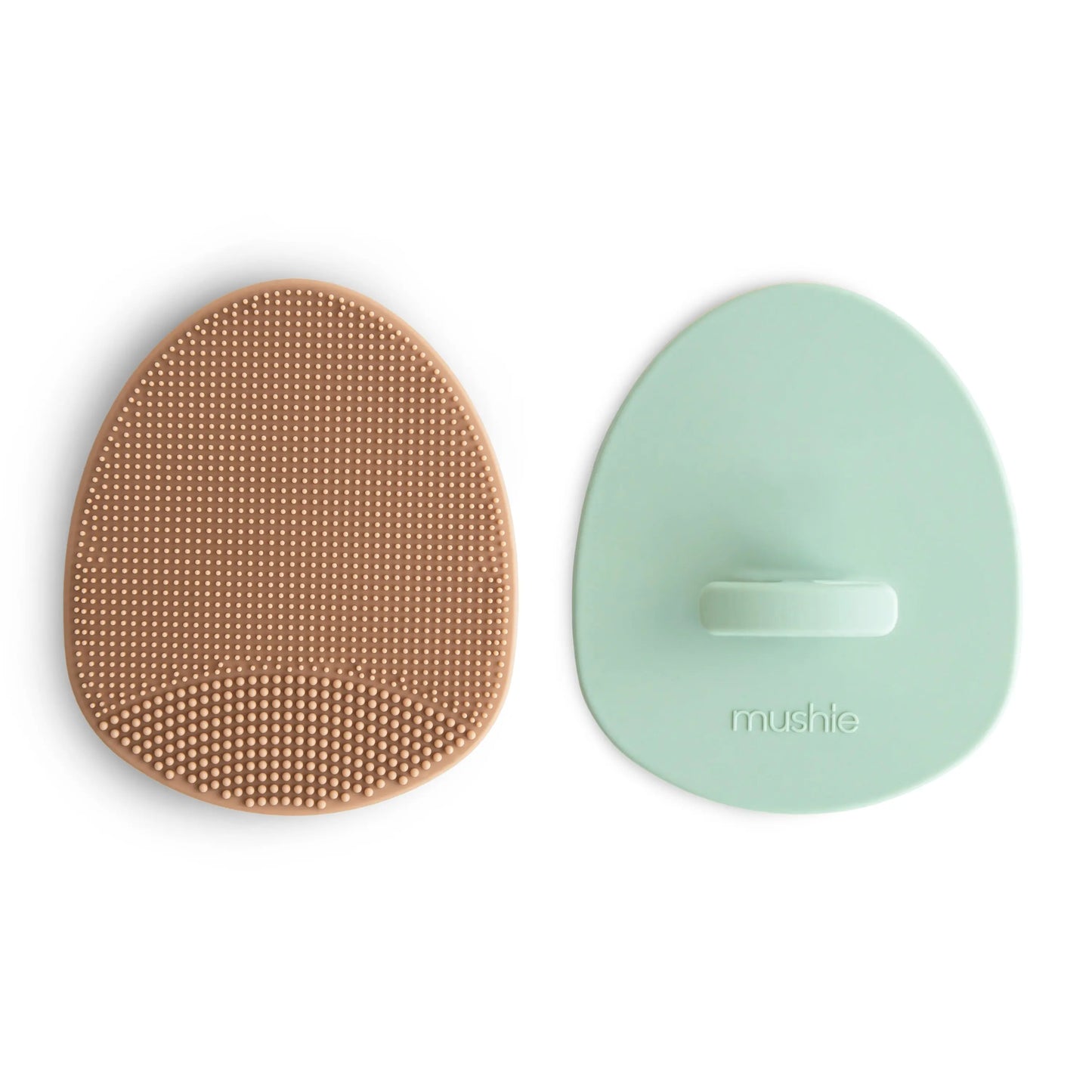 Cradle Cap Brush for Babies with Soft Silicone Bristles for Gentle Exfoliation and Massage Mushie