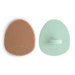 Mushie Cradle Cap Brush for Babies with Soft Silicone Bristles for Gentle Exfoliation and Massage - Baby & Toddler > Baby Bathing Cradle Cap Brush