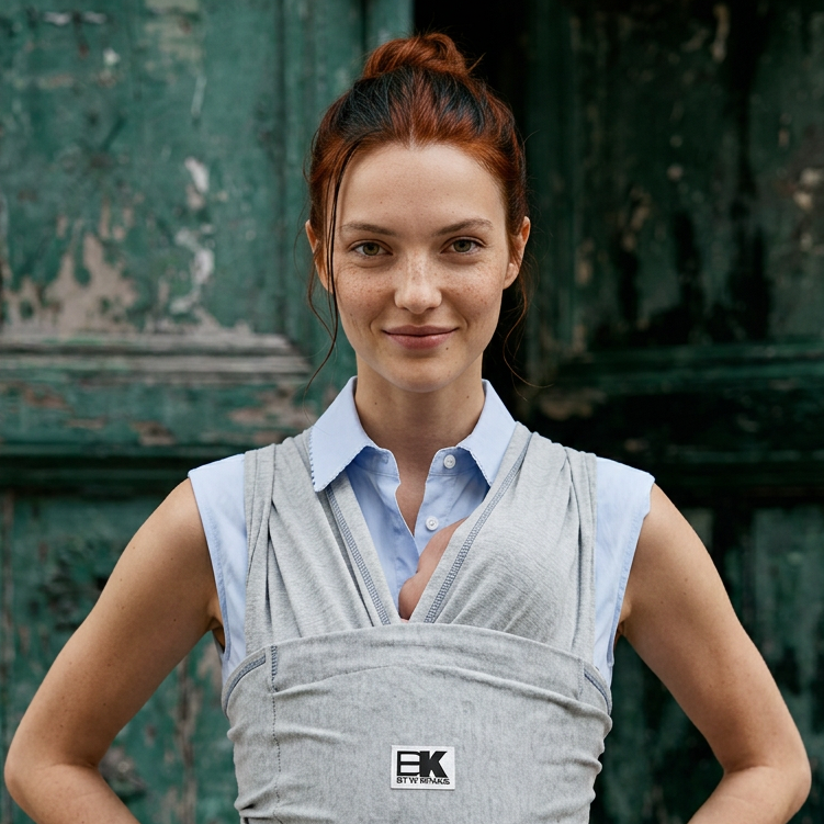 Baby K'tan Original Baby Carrier | Heather Grey by Baby K'tan at Everetts Place