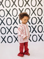 Little Joy Co. Valentines Wallpaper Crewneck Sweatshirt Cozy Holiday Style -