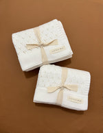 Vanilla Pointelle Knit Baby Blanket By Little Mae And Co Little Mae & Co Everetts Place: Online Boutique